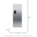 Fisher & Paykel Active Smart RF135BDLUX4 25 Inch Counter Depth Bottom-Freezer Refrigerator 